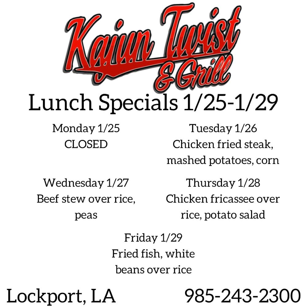 Kajun Twist Menu image 3