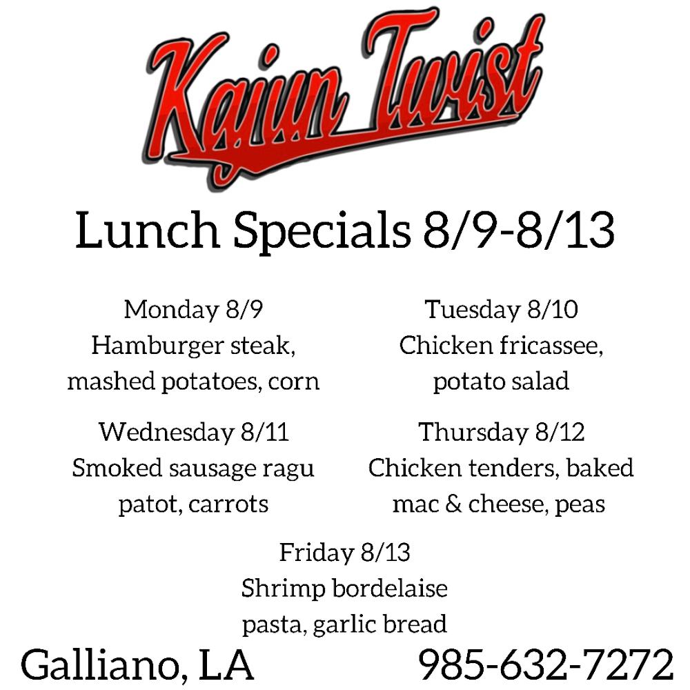 Kajun Twist Menu image 4